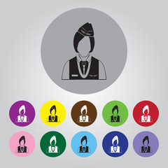 Stewardess icon