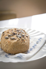 Homemade whole grain bread