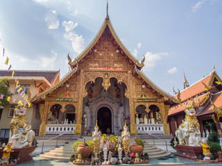 Fototapeta premium Buddhist temple in Chiang Mai, Thailand