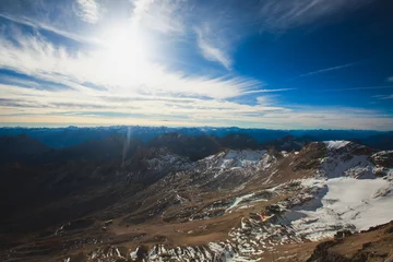 Fototapete Gasherbrum Schöne Landschaft Panoramablick auf den Himalaya, die Berge des Himalaya, Nepal.