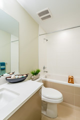 Fragment of a luxury bathroom