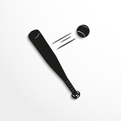 Sports symbol. Baseball. Vector icon.