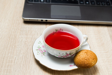 Cup of tea in office