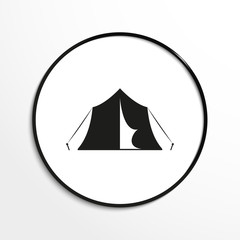 Tent. Vector icon.