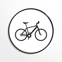 Fototapeta premium A bike. Vector icon.