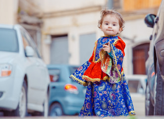 baby in national costume
