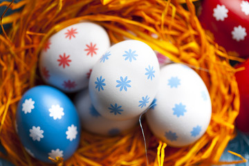 Colored Easter eggs