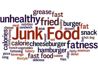 Junk Food, word cloud concept 2