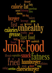 Junk Food, word cloud concept 4