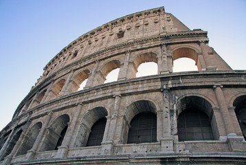 ROME, ITALY - DECEMBER 21, 2012: Colosseum, also known as the Flavian Amphitheatre in Rome, Italy