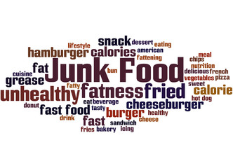 Junk Food, word cloud concept 5