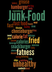 Junk Food, word cloud concept 6