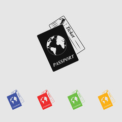 Travel documents icon
