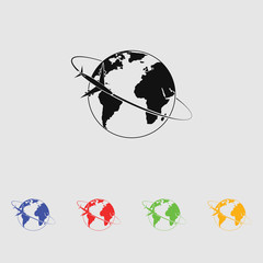 Travel the World Plane icon