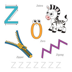 Pictures for letter Z