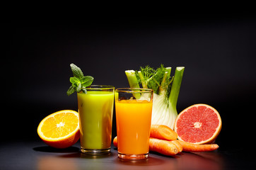 healthy vegetable juices for refreshment and as an antioxidant 