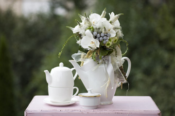 Breakfast the garden