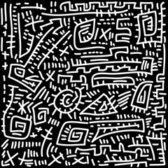  doodle line pattern texture and background, illustration design element