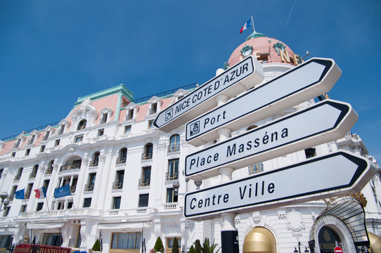 Promenade Des Anglais Street Sign