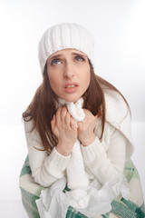 Young sick woman 