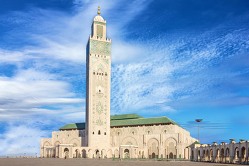 Fototapeta premium Casablanca, Morocco. Mosque Hassan II building