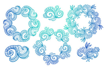 Ornate frames and scroll elements.
