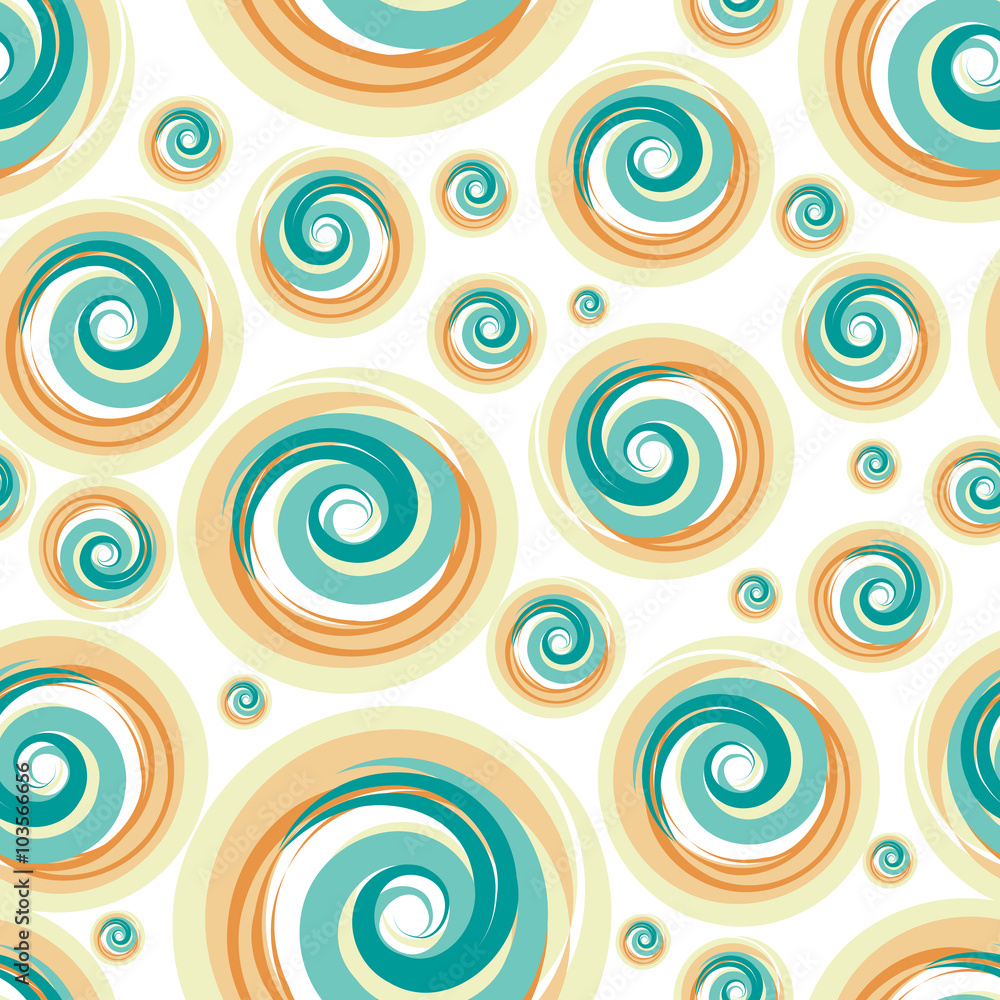 Poster retro seamless pattern