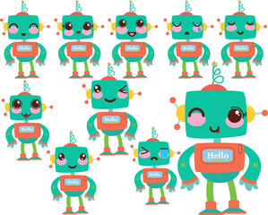 Obraz premium Robot Kawaii v2 -fo171