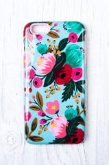 Vintage floral pattern protective case for smart phone 