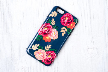 Vintage rose pattern protective case for smart phone 