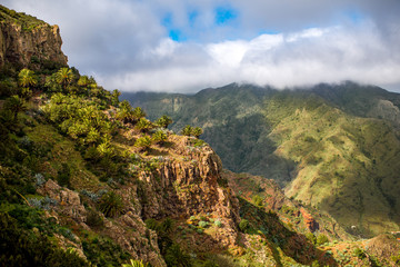 Mountains on La Gomera island