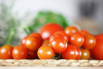 healthy food, basil, tomatoes