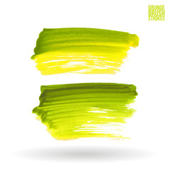 Watercolor strokes and texture. Vector design.