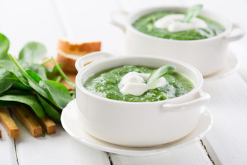 Spinach soup