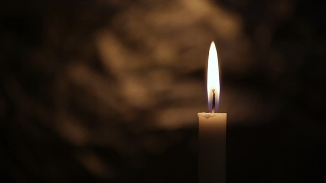 Light a candle closeup