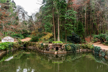 Park of Pena National Palace (Palacio Nacional da Pena) Sintra.