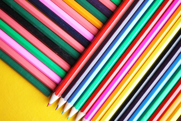 abstract color, color pencils