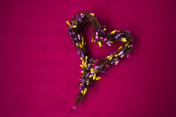 Spring Blossom on wooden background