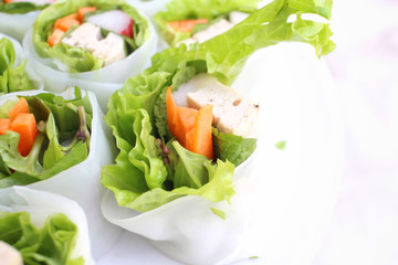 Spring rolls vietnamese food