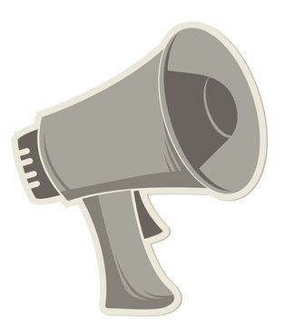 sticker megaphone