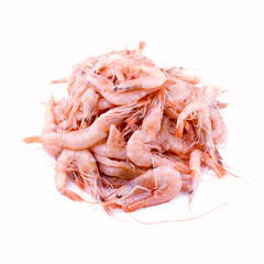 Raw Shrimps Isolated