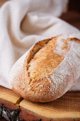 Fresh unleavened bread with bran