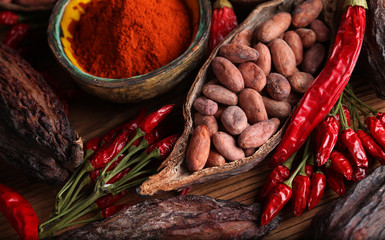 cacao and chili