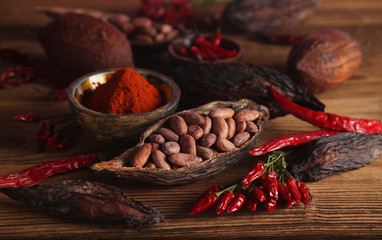 cacao and chili