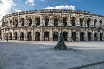 Fototapeta na wymiar Roman Arena in Arles, France