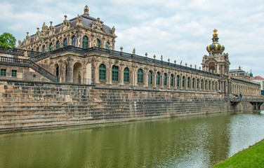 Fototapeta na wymiar Baroque Dresden, Zwinger museum in Dresden, Germany