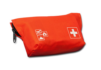 First aid kit for travel and holiday