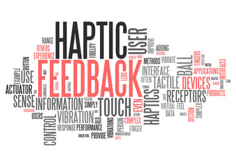 Word Cloud Haptic Feedback