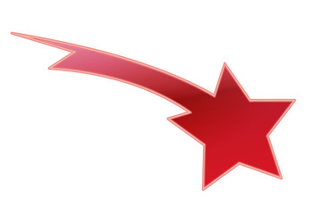 Sternschnuppe - Rot