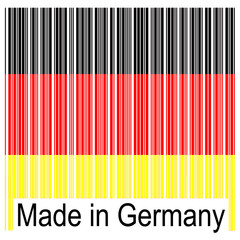 Fototapeta na wymiar Barcode - Made in Germany